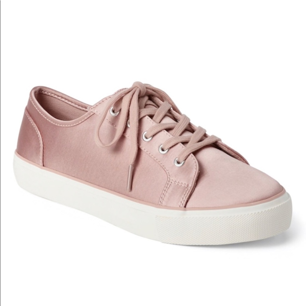 The GAP - Pink Satin Lace Up Fashion Sneakers ladies 9 - Picture 1 of 10